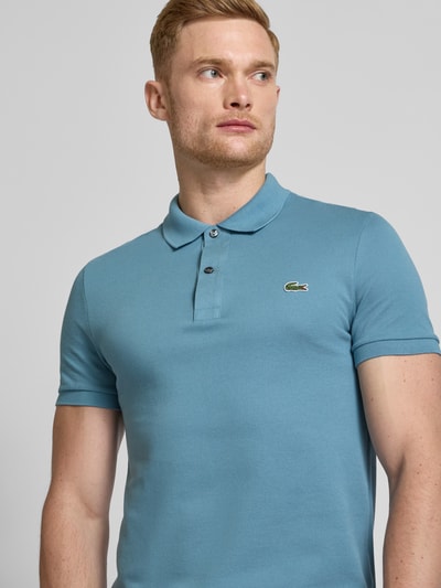 Lacoste Slim Fit Poloshirt mit Label-Patch Modell 'PIQUE' Rauchblau 3