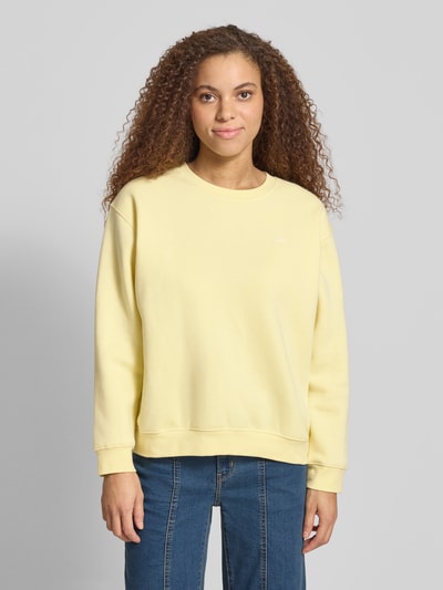 Levi's® Bluza o kroju regular fit z mieszanki bawełny Pastelowy żółty 4