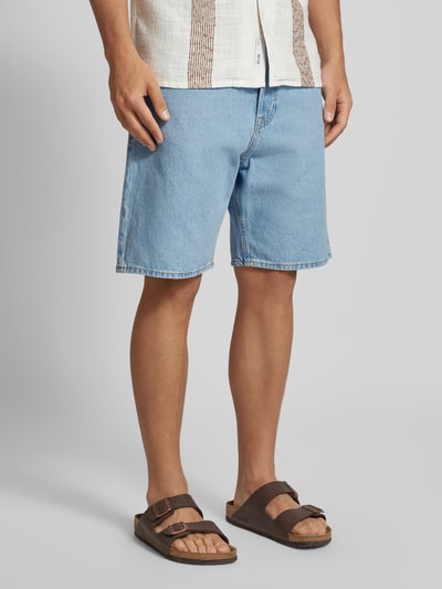 SELECTED HOMME Slim Fit Bermudas in unifarbenem Design Modell 'LUTON' Hellblau 4