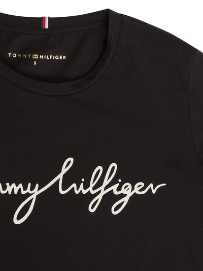 Tommy Hilfiger T-shirt van katoen met logoprint  Zwart - 2