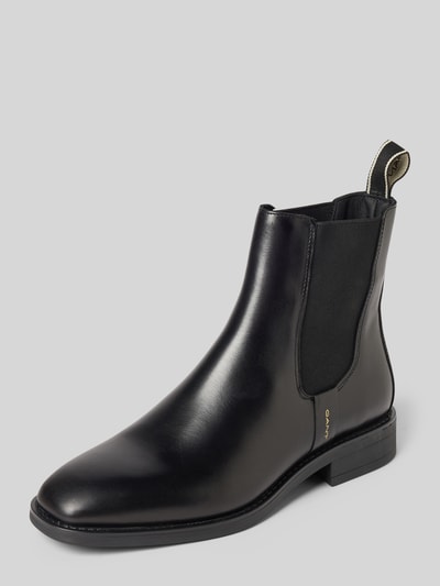 GANT Chelsea Boots aus Leder mit Label-Detail Modell 'Fayy' Black 1