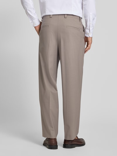 HUGO Straight Fit Hose aus Schurwoll-Mix Modell 'TONY' Hellbraun 5