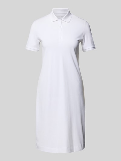 Christian Berg Woman Knielanges Polokleid mit Strukturmuster Weiss 2