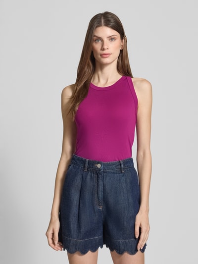 Marc O'Polo Slim fit tanktop van puur katoen Fuchsia - 4