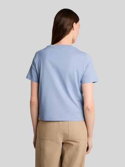Tom Tailor Denim t-shirt o kroju regular fit z czystej bawełny Błękitny melanż 5
