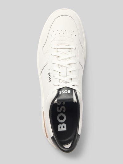 BOSS Lage sneakers van echt runderleer, model 'CLINT' Wit - 3