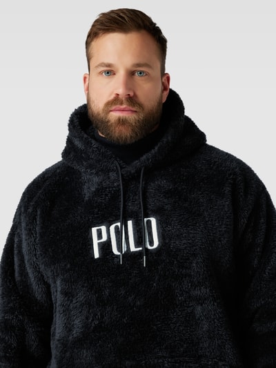 Polo Ralph Lauren Big & Tall PLUS SIZE Hoodie mit Teddyfell Black 3