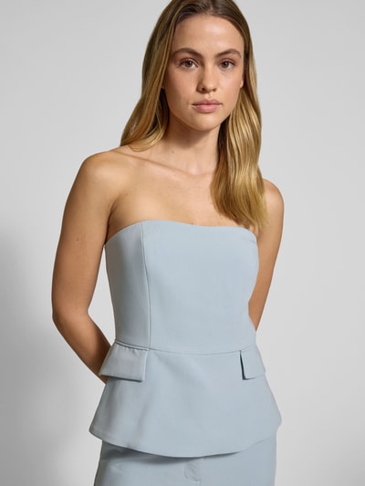 P&C* curated by GLAMOUR Slim Fit Blusentop mit Reißverschluss auf der Rückseite Hellblau 3