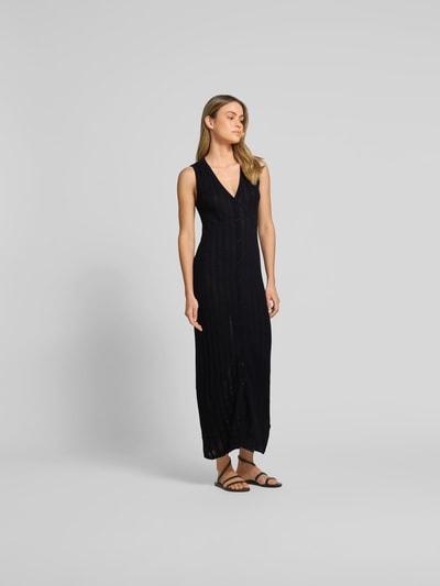 Filippa K Maxikleid in Strick-Optik Black 1