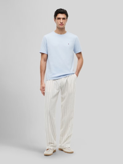Tommy Hilfiger Regular Fit T-Shirt aus reiner Baumwolle Hellblau 1