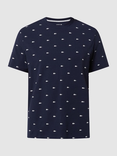 Lacoste Góra od piżamy ze wzorem z logo Granatowy 2