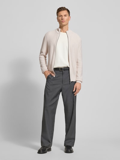 MCNEAL Strickjacke mit Reißverschluss Ecru Melange 1