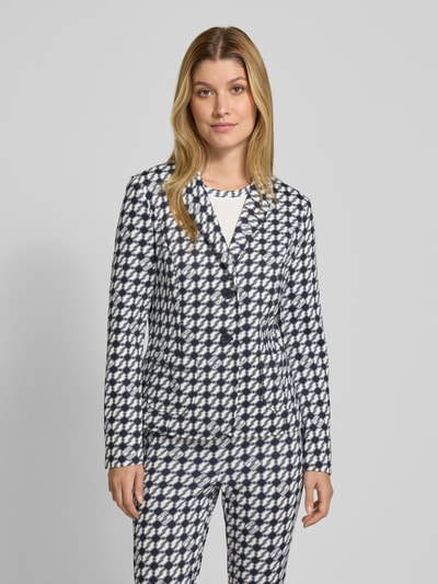 Marc Cain Slim Fit Blazer mit Reverskragen Marine 4