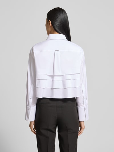 Marc Cain Korte overhemdblouse met knoopsluiting Wit - 5