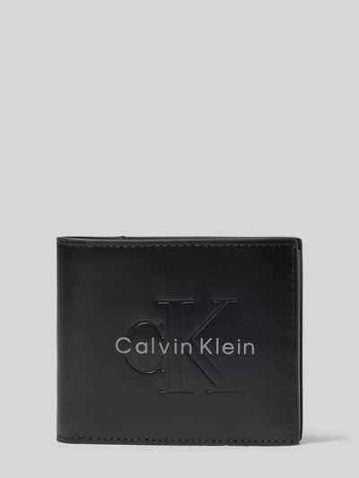 CK Calvin Klein Portemonnaie mit Logo Prägung Black 1