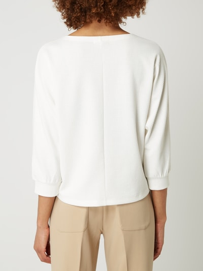 OPUS Bluza z dodatkiem lnu model ‘Sobby’ 
  Złamany biały 5
