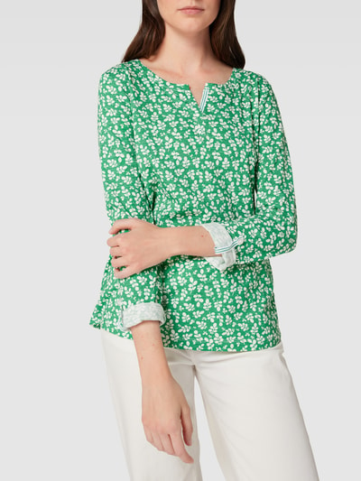 Tom Tailor Bluse mit floralem Allover-Muster Gruen 3