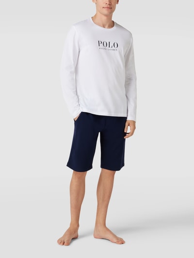 Polo Ralph Lauren Underwear Sweatshorts mit elastischem Logo-Bund Modell 'FLEECE' Marine 1