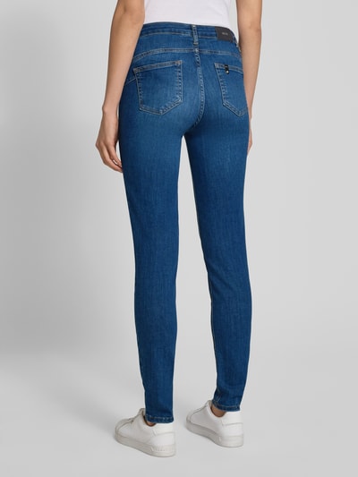 Liu Jo White High Waist Jeans mit Gesäßtaschen Dunkelblau 5