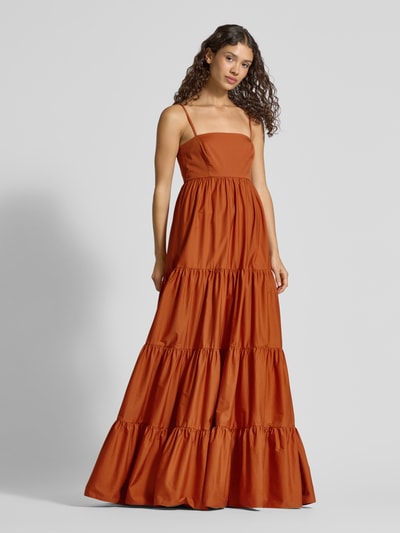 Jake*s Cocktail Abendkleid im Stufen-Look Dunkelorange 4