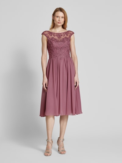 Laona Cocktailkleid mit Spitzenbesatz Rose 4