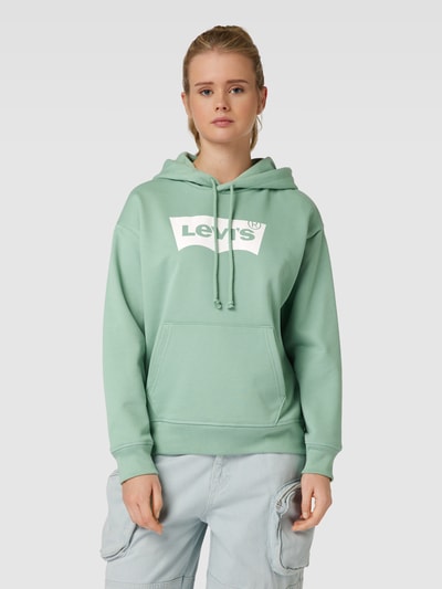 Levi's® Hoodie mit Label-Print Modell 'STANDARD' Schilf 4