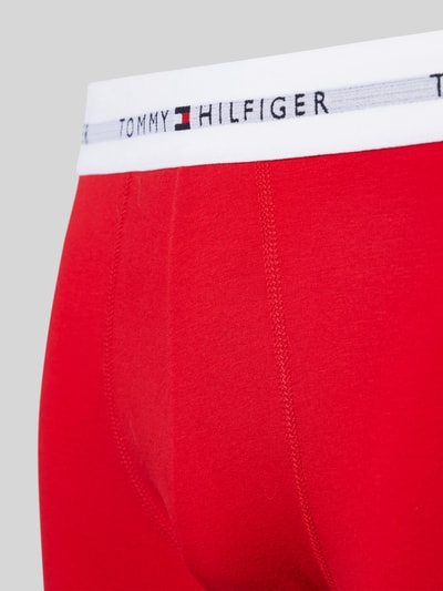 Tommy Hilfiger Trunks mit elastischem Logo-Bund im 3er-Pack Rot 2