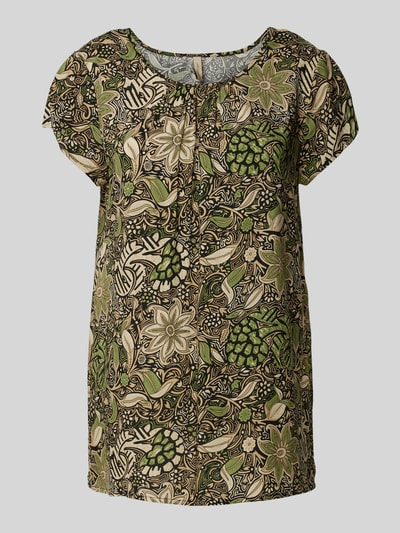 Soyaconcept Blusenshirt mit Rundhalsausschnitt Modell 'ROSINE' Gruen 2