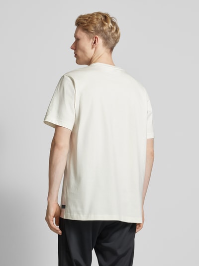 ADIDAS SPORTSWEAR T-Shirt mit Label-Print Modell 'LENS' Offwhite 5