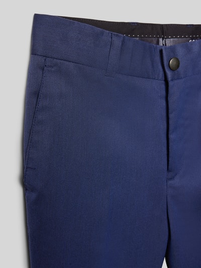 Produktfoto, Stoffen broek met bandplooien en Franse steekzakken, materiaalmix met viscose, recht model van G.O.L., detailopname