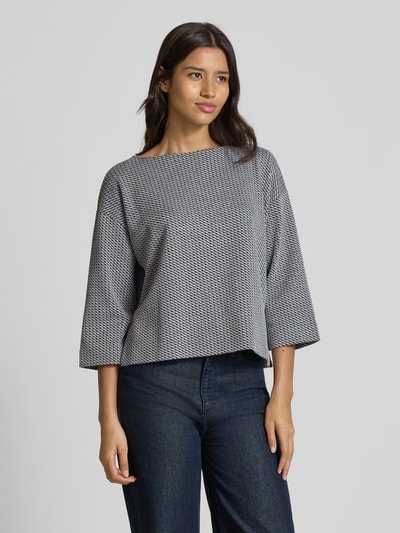 OPUS Sweatshirt met 3/4-mouwen, model 'TADITA' Lichtgrijs - 4