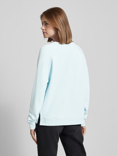 Marc O'Polo Denim Sweatshirt met labelprint Lichtblauw - 5