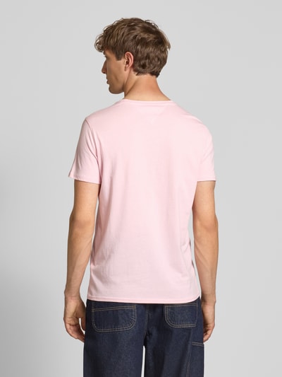 Tommy Jeans Regular Fit T-Shirt aus reiner Baumwolle Pink 5