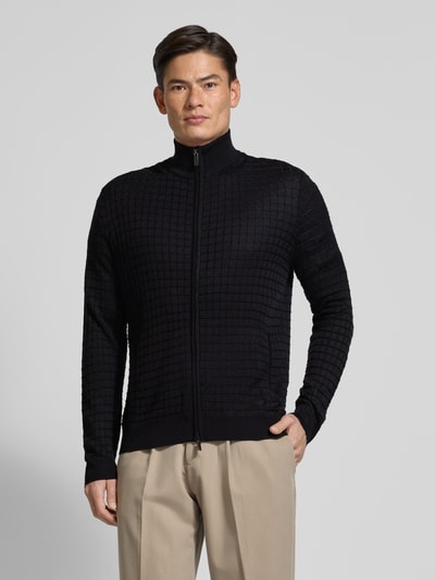 Emporio Armani Strickjacke mit Stehkragen und Zweiwege-Reißverschluss Marine 4