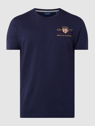 Gant T-Shirt aus Baumwolle Marineblau 2
