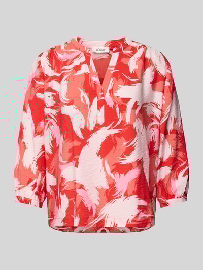 s.Oliver RED LABEL Regular Fit Blusentop aus Viskose-Mix Rot 2