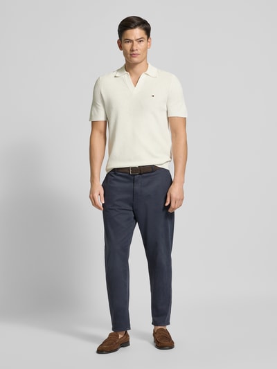 Tommy Hilfiger Regular fit poloshirt met structuurtricot Wit - 1