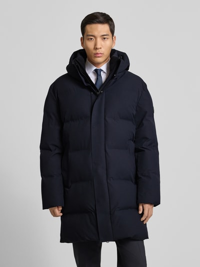 Cinque Steppmantel mit Kapuze Marine 4