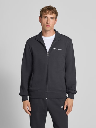 Champion Sweatjacke mit Logo-Stickerei Black 4