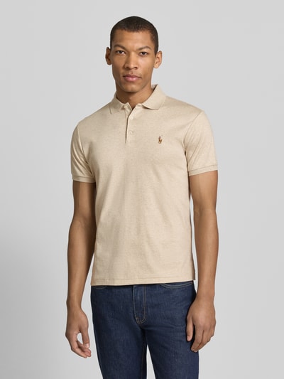Polo Ralph Lauren Koszulka polo Regular Fit z czystej bawełny Piaskowy 4