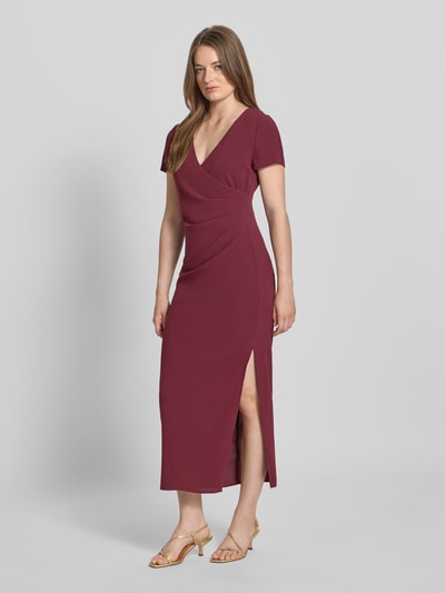 ARMANI EXCHANGE Maxikleid mit V-Ausschnitt Bordeaux 1