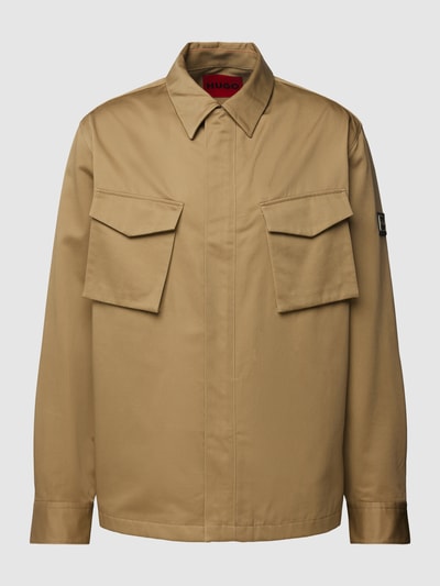 HUGO Jacke mit Label-Patch Modell 'Efris' Camel 2