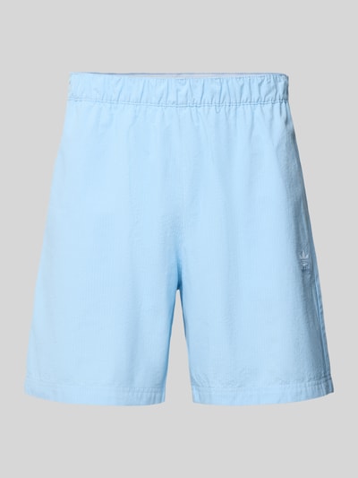 adidas Originals Relaxed Fit Shorts mit Strukturmuster Hellblau 2