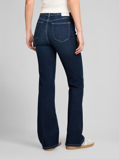 Tom Tailor Denim Bootcut Jeans aus Baumwoll-Mix im 5-Pocket-Design Dunkelblau 5