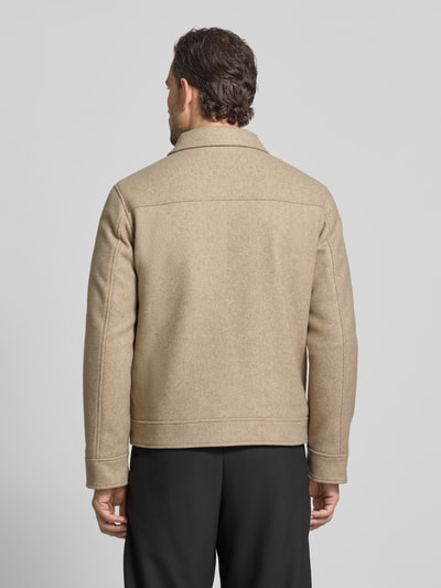 MCNEAL Kurtka z kołnierzykiem typu kent Beżowy melanż 5