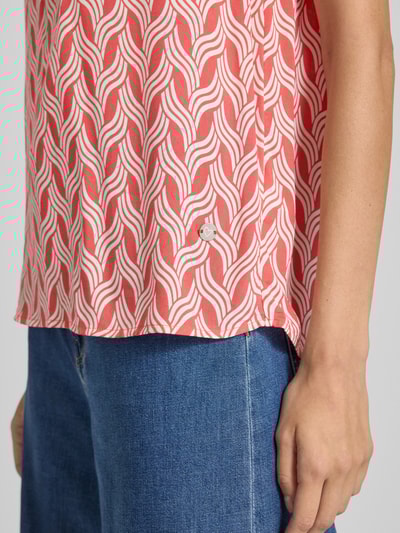 ZABAIONE Blusentop mit V-Ausschnitt Apricot 3