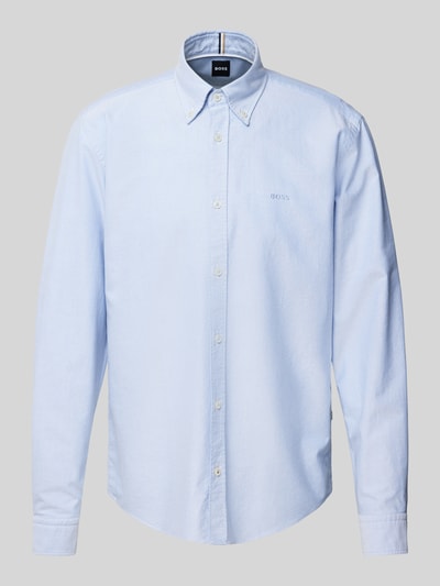 BOSS Regular Fit Businesshemd mit Button-Down-Kragen Modell 'Liam' Bleu 2