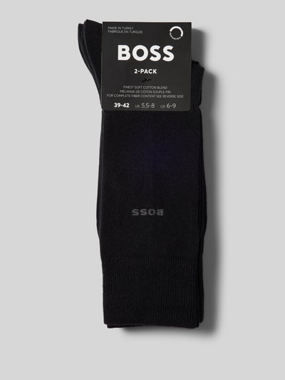 BOSS Socken mit Label-Print im 2er-Pack Black 3