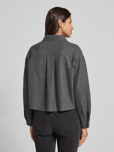 Luisa Cerano Blazer mit Knopfleiste Mittelgrau Melange 5