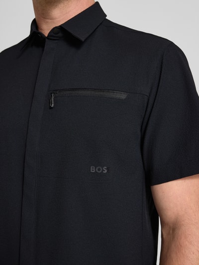 BOSS Green Regular fit vrijetijdsoverhemd met kentkraag, model 'URBAN' Zwart - 3